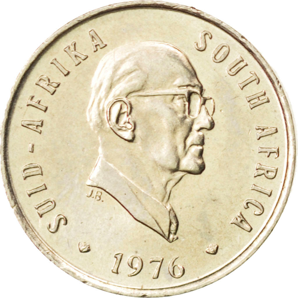 SOUTH AFRICA, 5 Cents, 1976, KM #93, MS(63), Nickel, 17.35, 2.45