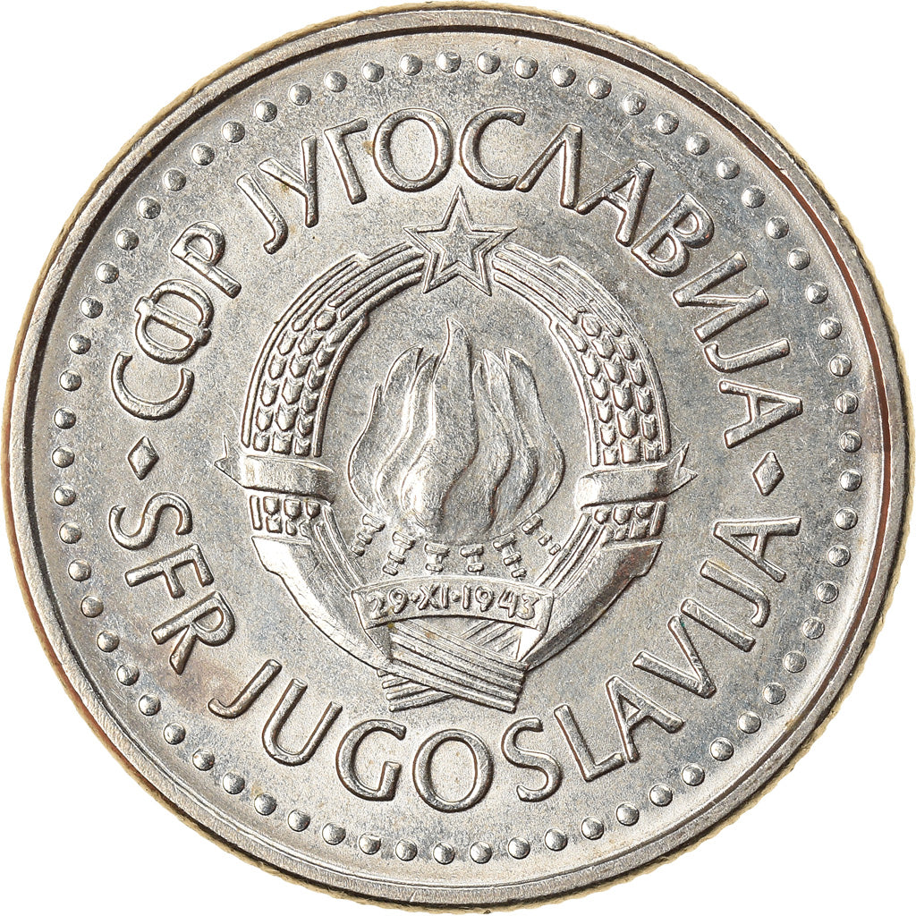 Moneta, Iugoslavia, 10 Dinara, 1984, SPL, Rame-nichel, KM:89