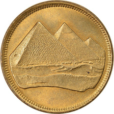 Münze, Ägypten, 5 Piastres, 1984/AH1404, VZ+, Aluminum-Bronze, KM:622.1