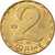 Coin, Hungary, 2 Forint, 1985, AU(55-58), Brass, KM:591