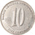 Moneta, Ekwador, 10 Centavos, Diez, 2000, AU(50-53), Stal, KM:106