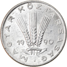 Coin, Hungary, 20 Fillér, 1990, Budapest, AU(50-53), Aluminum, KM:676