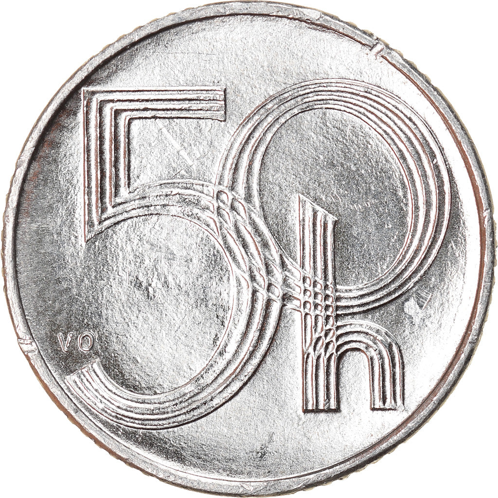 Monnaie, République Tchèque, 50 Haleru, 1993, SPL, Aluminium, KM:3.1