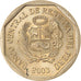 Münze, Peru, 50 Centimos, 2003, Lima, UNZ, Copper-Nickel-Zinc, KM:307.4