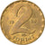 Coin, Hungary, 2 Forint, 1989, AU(50-53), Brass, KM:591