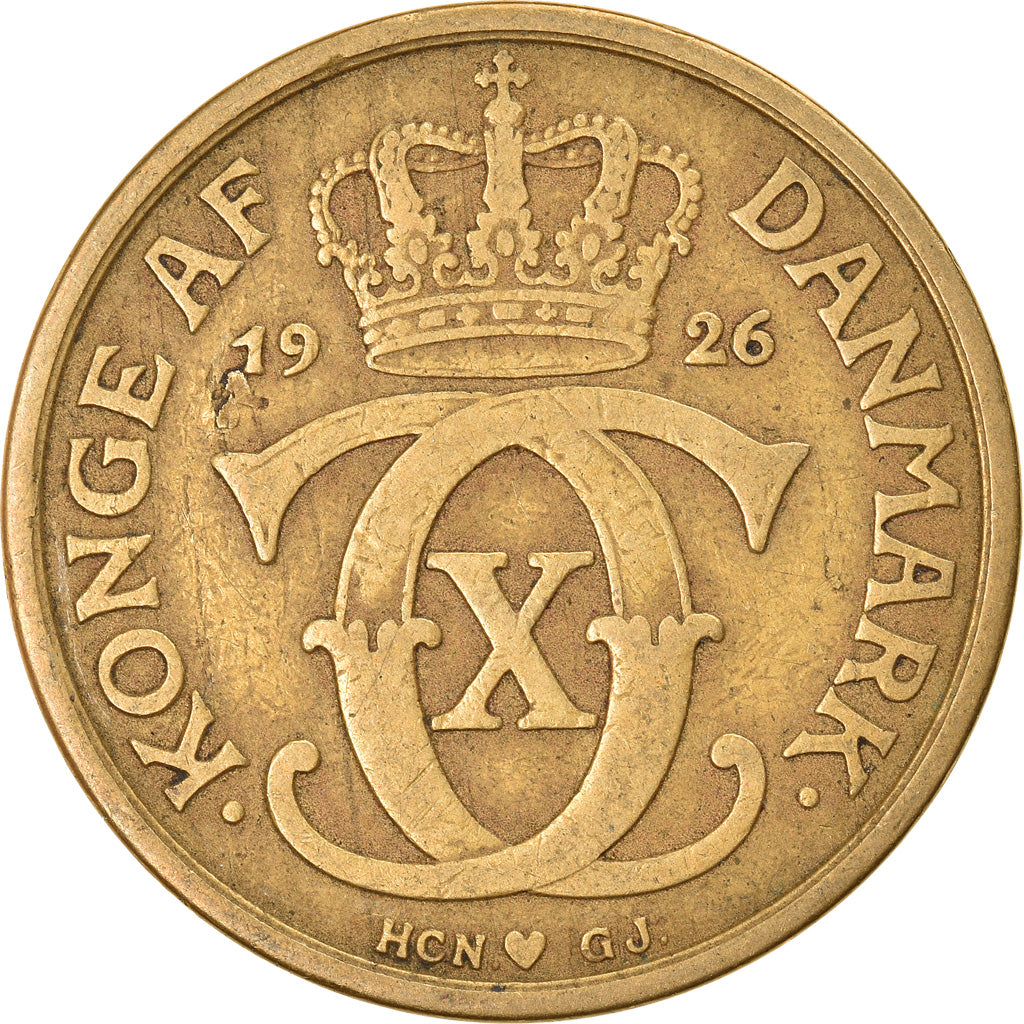 Monnaie, Danemark, Christian X, Krone, 1926, Copenhagen, TB+, Aluminum-Bronze