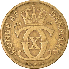 Monnaie, Danemark, Christian X, Krone, 1926, Copenhagen, TB+, Aluminum-Bronze