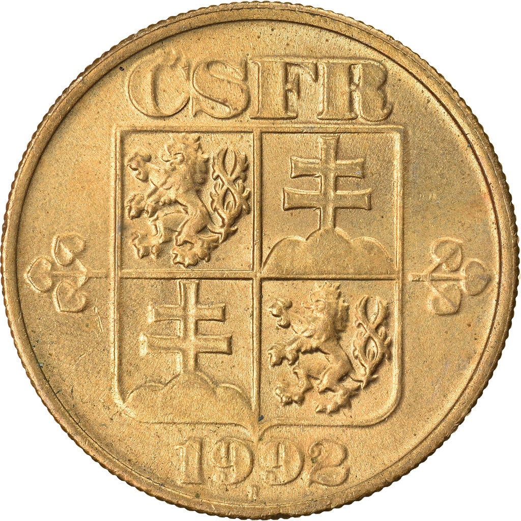 Munten, Tsjecho-Slowakije, 20 Haleru, 1992, ZF+, Aluminum-Bronze, KM:143