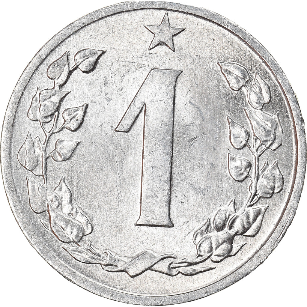 Moneda, Checoslovaquia, Haler, 1963, EBC+, Aluminio, KM:51