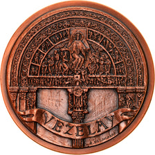 France, Médaille, Basilique de Vezelay, Arts & Culture, 1977, Delamarre, SPL