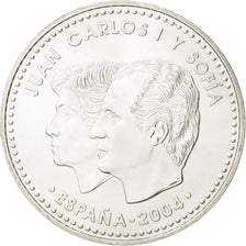 SPAIN, 12 Euro, 2004, Madrid, KM #1069, MS(63), Silver, 33, 18.04