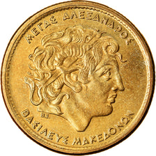Coin, Greece, 100 Drachmes, 1990, Athens, MS(60-62), Aluminum-Bronze, KM:159