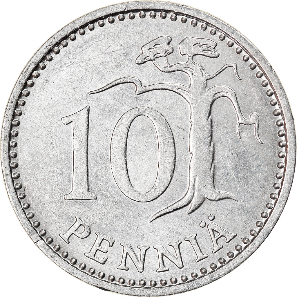 Monnaie, Finlande, 10 Pennia, 1984, SUP, Aluminium, KM:46a