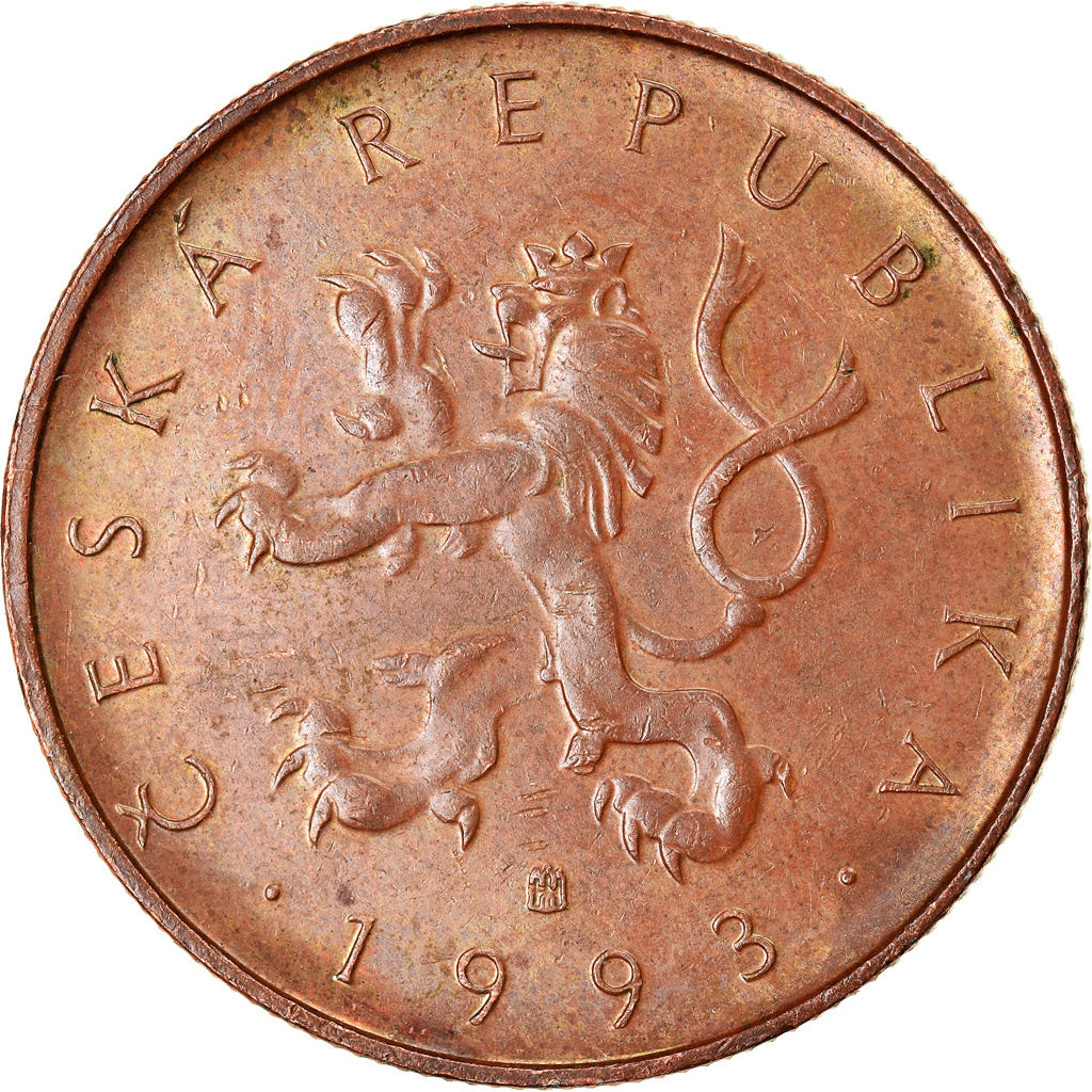 Monnaie, République Tchèque, 10 Korun, 1993, TTB+, Copper Plated Steel, KM:4