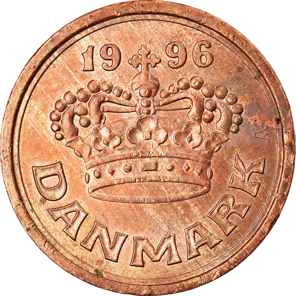 Monnaie, Danemark, Margrethe II, 25 Öre, 1996, SUP, Bronze, KM:868.1