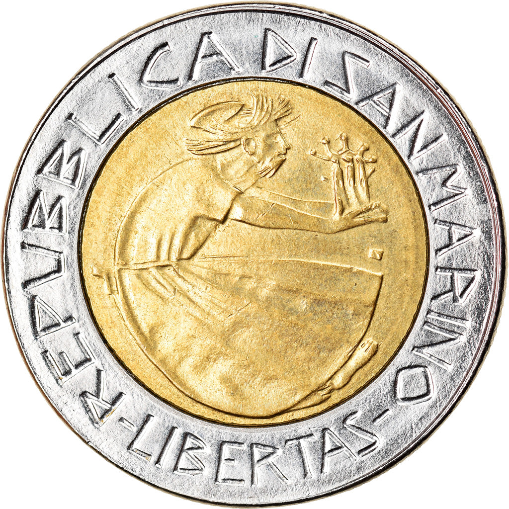 Moneta, San Marino, 500 Lire, 1985, SPL, Bi-metallico, KM:181