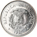 Munten, Dominicaanse Republiek, 25 Centavos, 1990, UNC-, Nickel Clad Steel