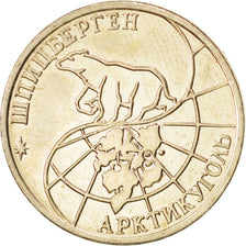 SPITZBERGEN, 50 Roubles, 1993, KM #Tn7, MS(63), Copper-Nickel Clad Steel, 24,...
