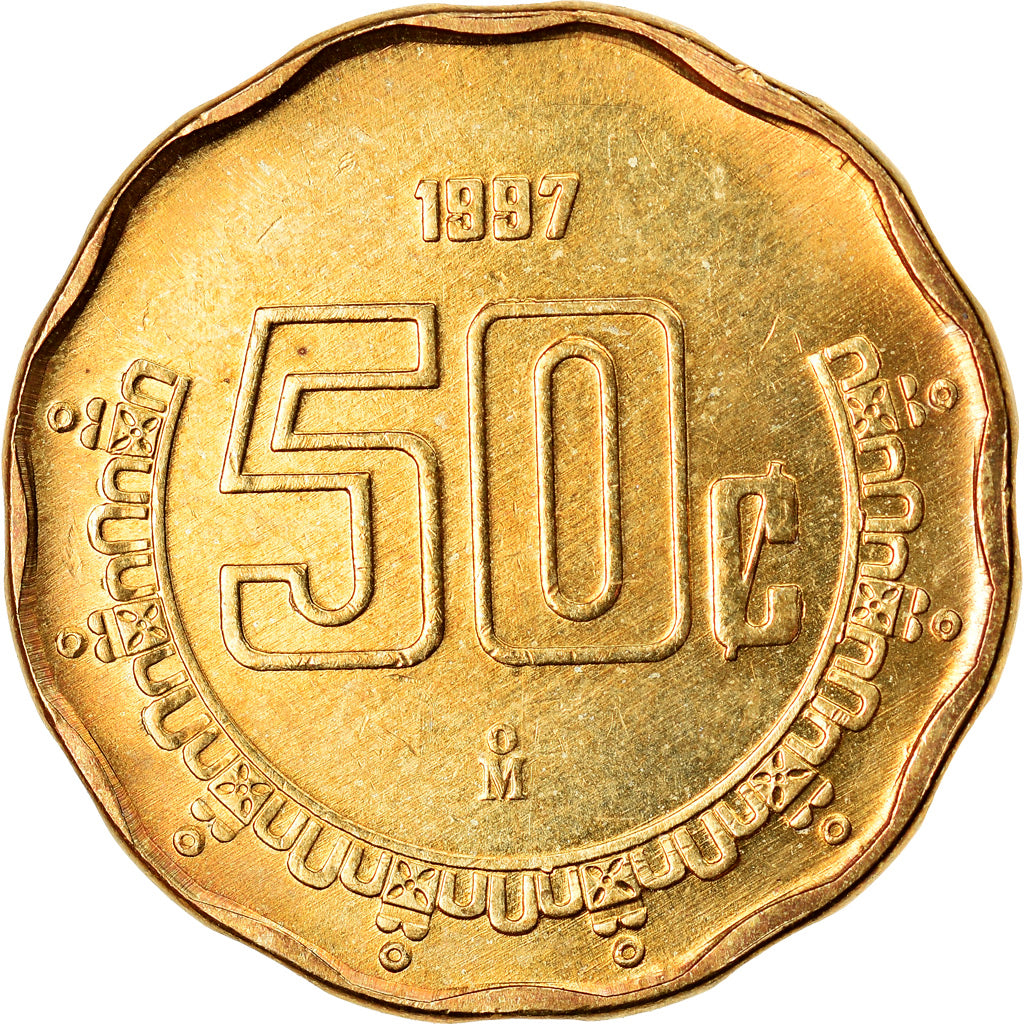 Monnaie, Mexique, 50 Centavos, 1997, Mexico City, SPL, Aluminum-Bronze, KM:549