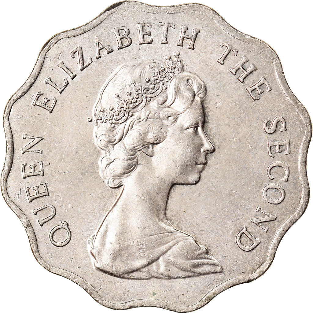 Munten, Hong Kong, Elizabeth II, 2 Dollars, 1975, PR, Copper-nickel, KM:37