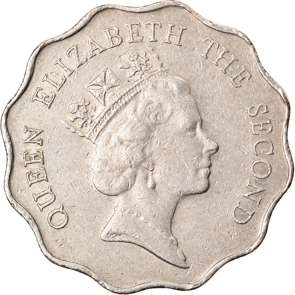 Moneda, Hong Kong, Elizabeth II, 2 Dollars, 1985, MBC, Cobre - níquel, KM:60