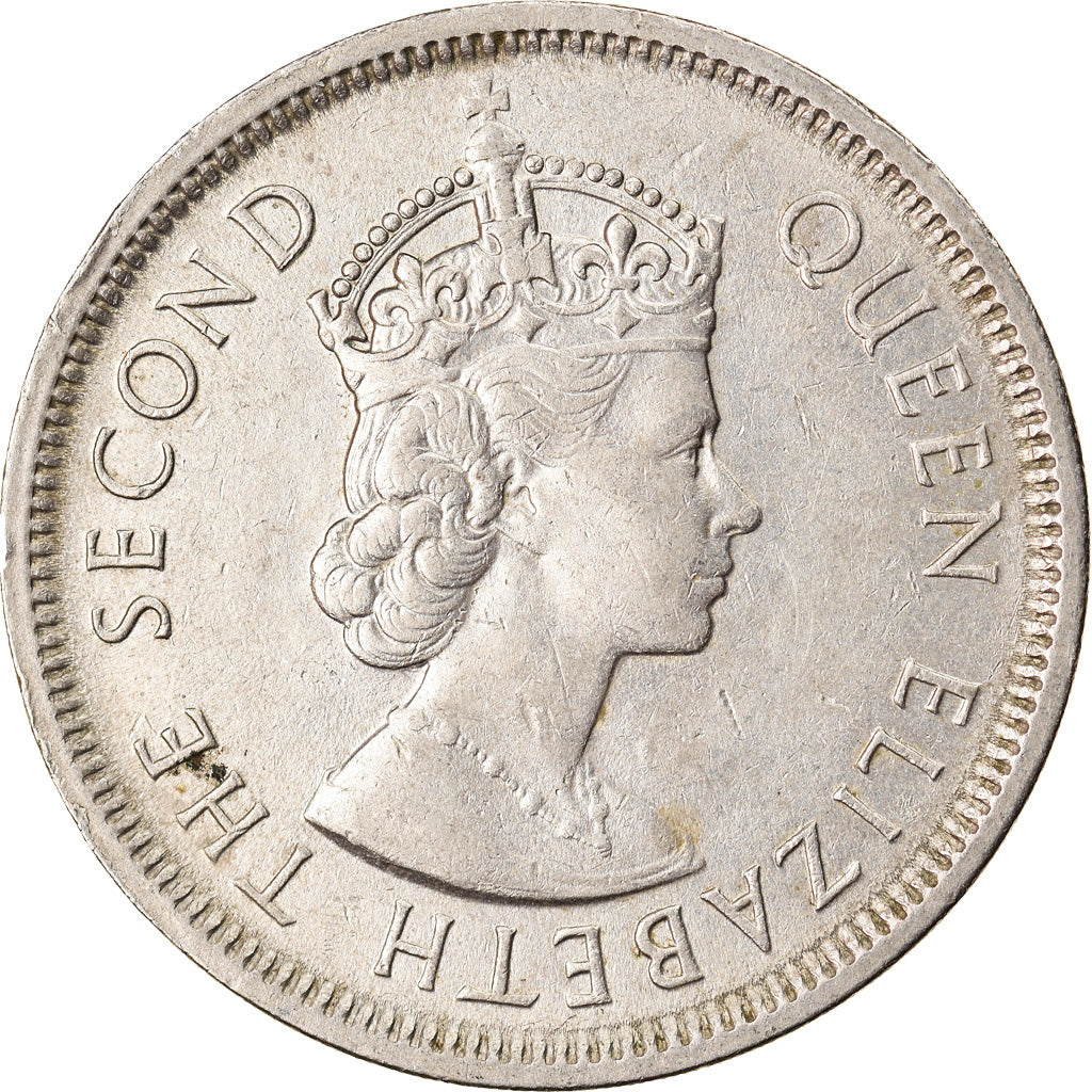 Münze, Hong Kong, Elizabeth II, Dollar, 1960, SS+, Copper-nickel, KM:31.1