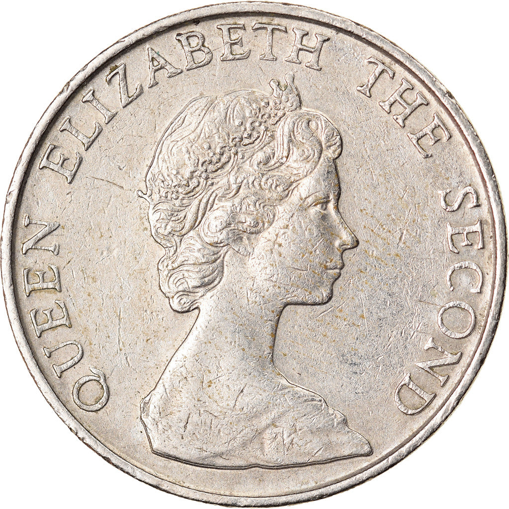 Moneta, Hong Kong, Elizabeth II, 5 Dollars, 1984, BB, Rame-nichel, KM:46