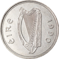 Moneta, REPUBBLICA D’IRLANDA, Punt, Pound, 1990, SPL-, Rame-nichel, KM:27