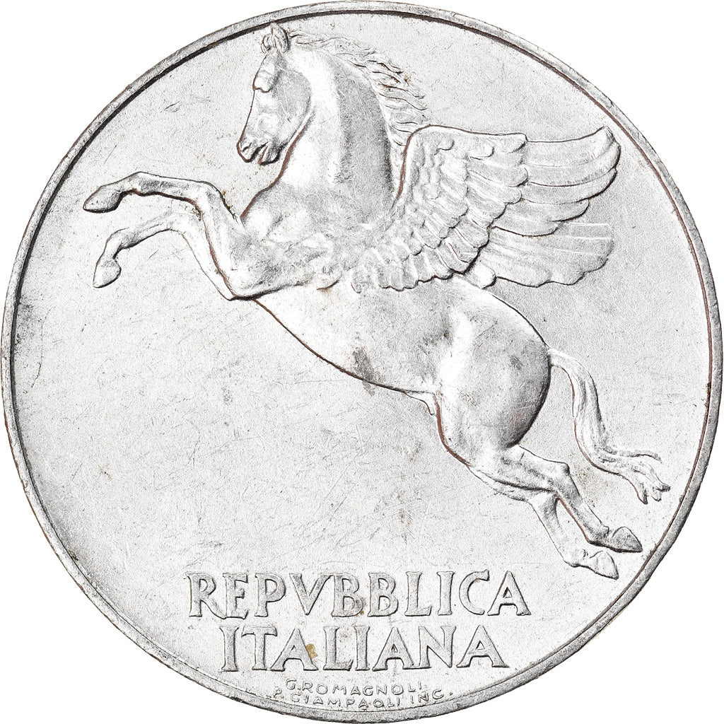 Münze, Italien, 10 Lire, 1950, Rome, SS+, Aluminium, KM:90