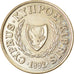 Coin, Cyprus, 10 Cents, 1992, AU(55-58), Nickel-brass, KM:56.3