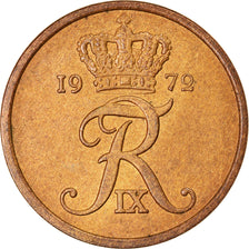 Moeda, Dinamarca, Frederik IX, 5 Öre, 1972, Copenhagen, AU(50-53), Bronze