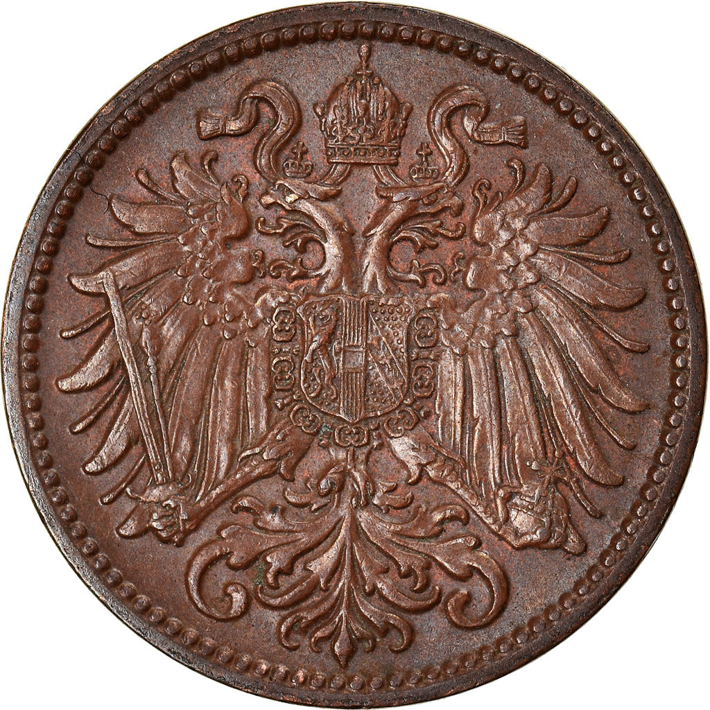Moneta, Austria, Franz Joseph I, 2 Heller, 1911, SPL-, Bronzo, KM:2801