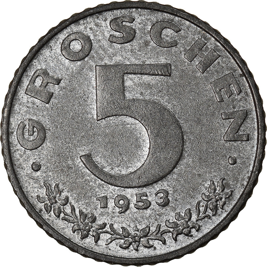 Moneta, Austria, 5 Groschen, 1953, SPL-, Zinco, KM:2875