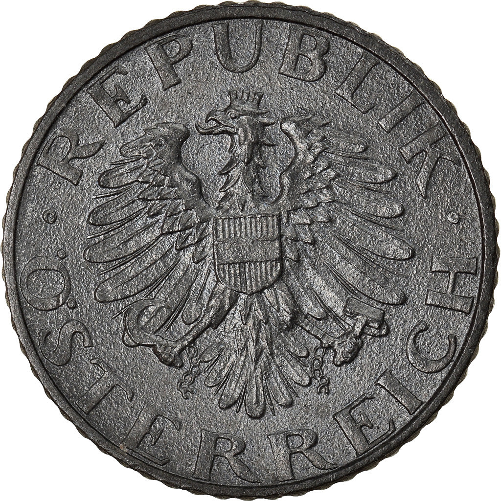 Munten, Oostenrijk, 5 Groschen, 1955, ZF+, Zinc, KM:2875