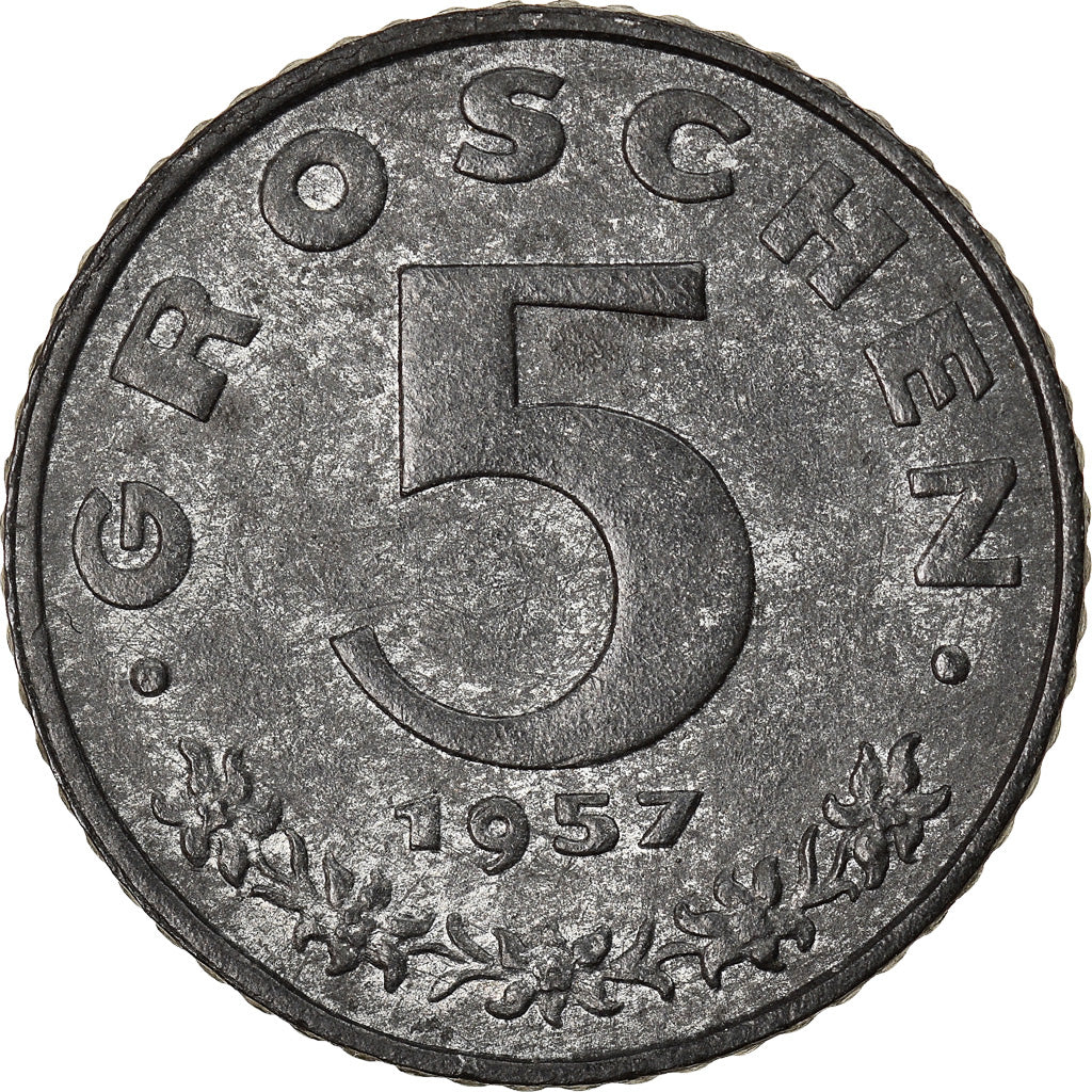Munten, Oostenrijk, 5 Groschen, 1957, PR, Zinc, KM:2875
