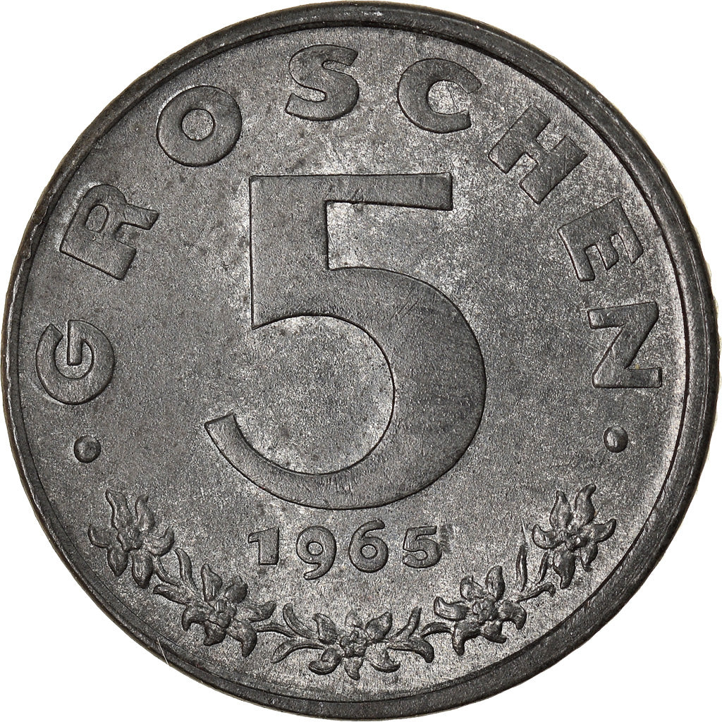 Munten, Oostenrijk, 5 Groschen, 1965, PR, Zinc, KM:2875