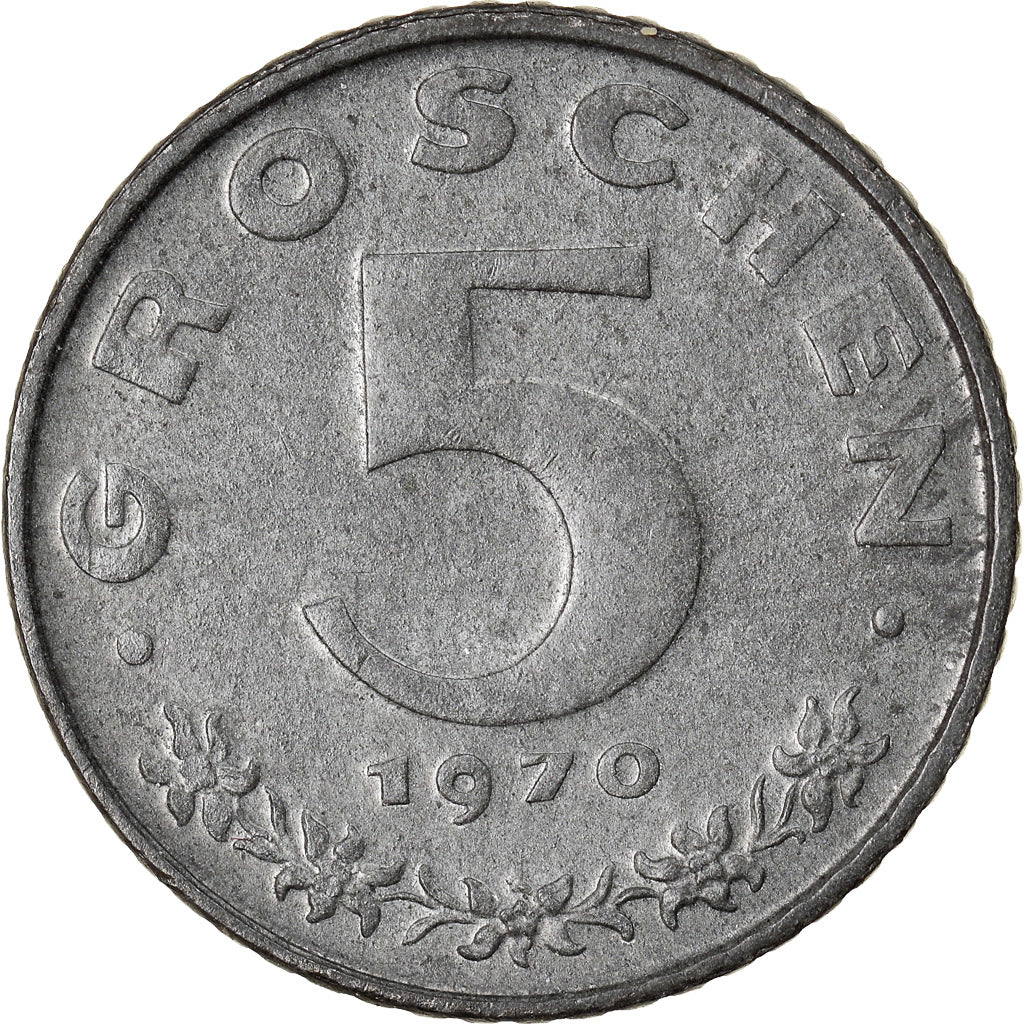 Monnaie, Autriche, 5 Groschen, 1970, SUP, Zinc, KM:2875