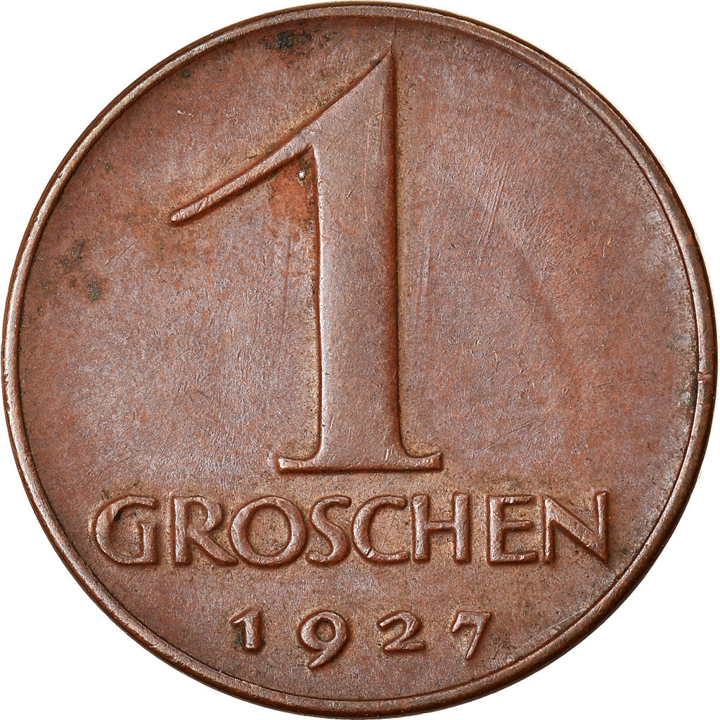 Munten, Oostenrijk, Groschen, 1927, ZF, Bronze, KM:2836