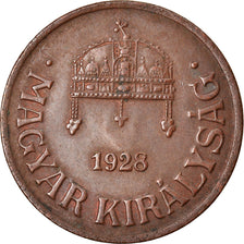 Moneta, Ungheria, Filler, 1928, Budapest, BB, Bronzo, KM:505