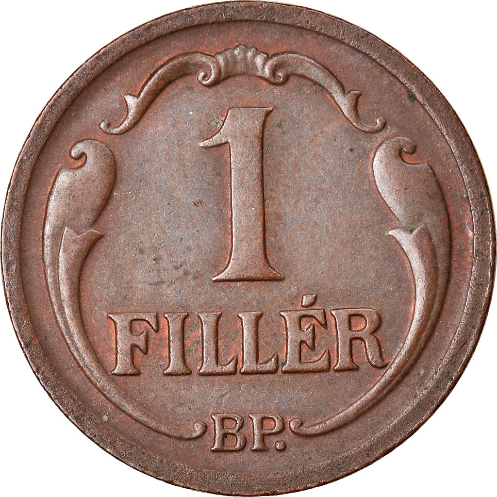 Moneta, Ungheria, Filler, 1928, Budapest, BB, Bronzo, KM:505
