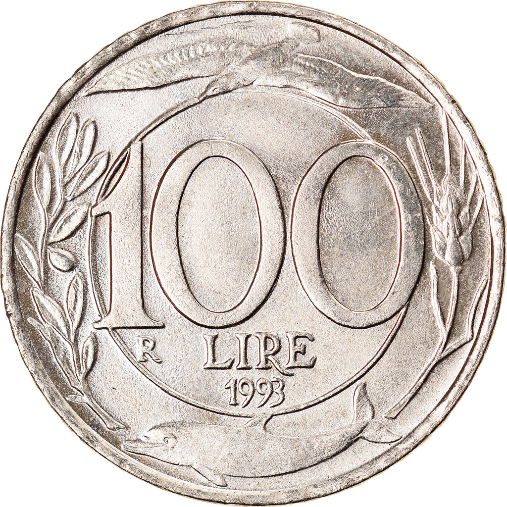 Moneta, Italia, 100 Lire, 1993, Rome, SPL, Rame-nichel, KM:159