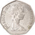 Coin, Great Britain, Elizabeth II, 50 New Pence, 1976, AU(50-53), Copper-nickel
