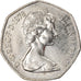 Moneda, Gran Bretaña, Elizabeth II, 50 New Pence, 1978, MBC+, Cobre - níquel