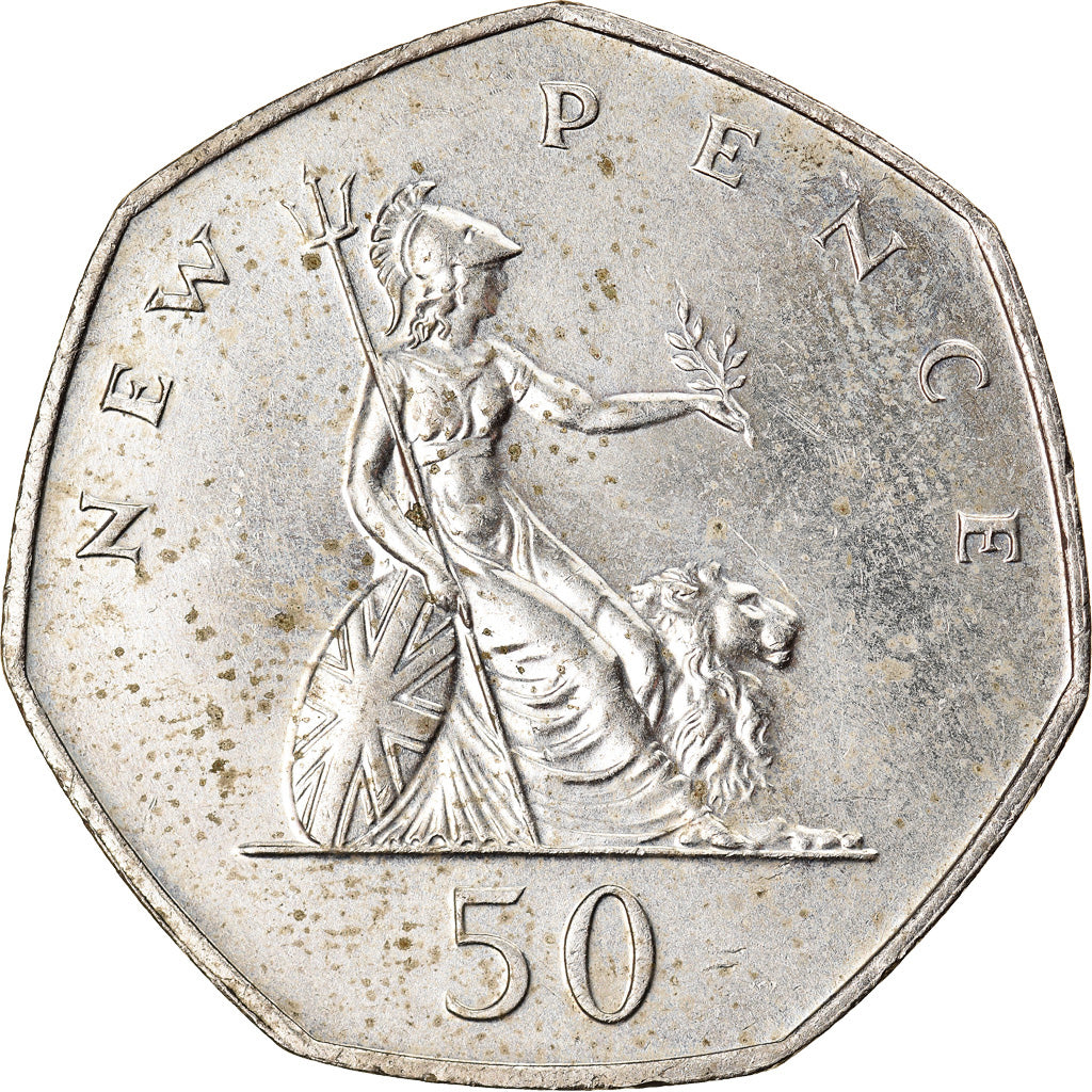 Moneda, Gran Bretaña, Elizabeth II, 50 New Pence, 1978, MBC+, Cobre - níquel