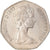 Münze, Großbritannien, Elizabeth II, 50 New Pence, 1977, SS+, Copper-nickel