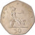 Moneta, Gran Bretagna, Elizabeth II, 50 New Pence, 1977, BB+, Rame-nichel