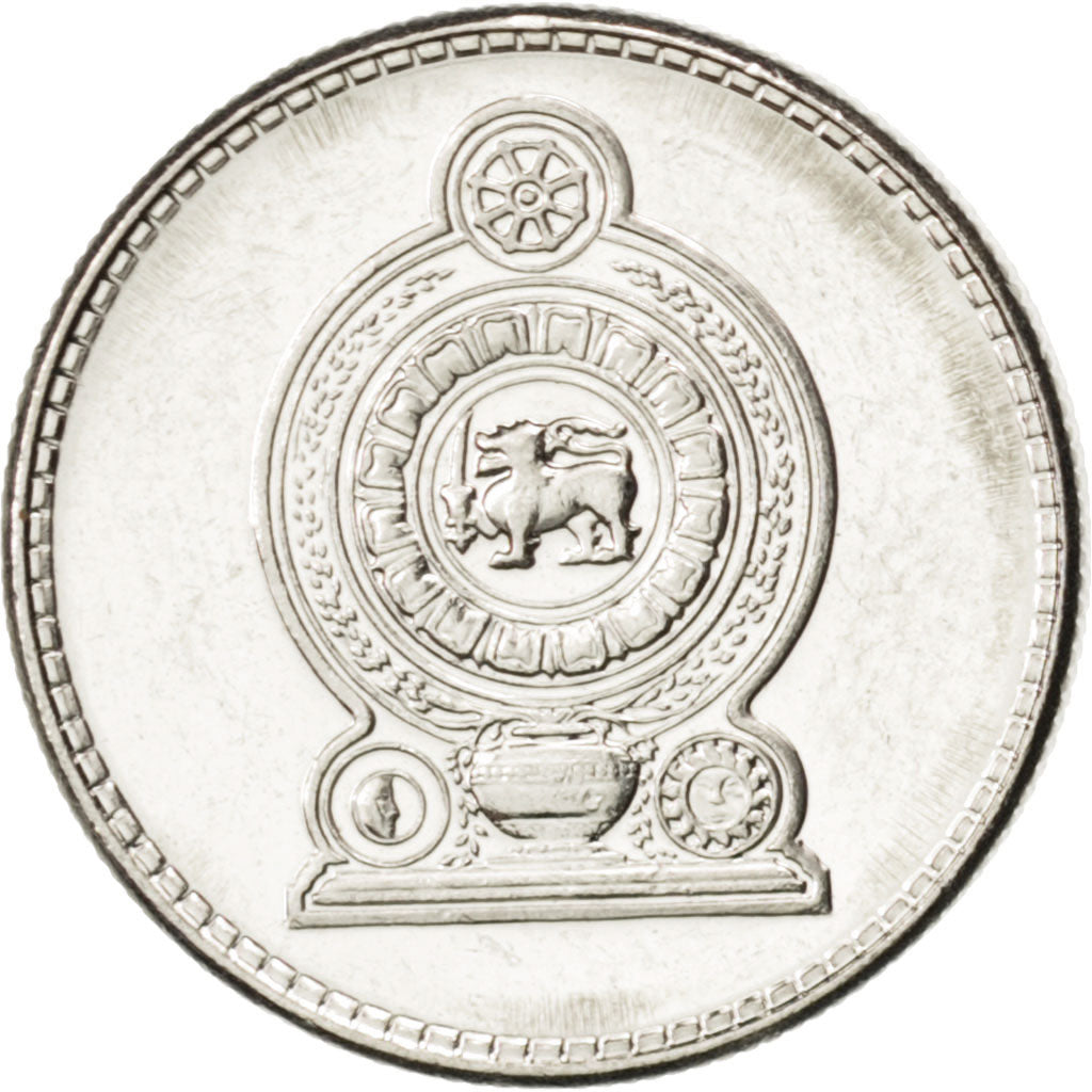 SRI LANKA, 25 Cents, 2002, KM #141a, MS(63), Nickel Clad Steel, 3.23