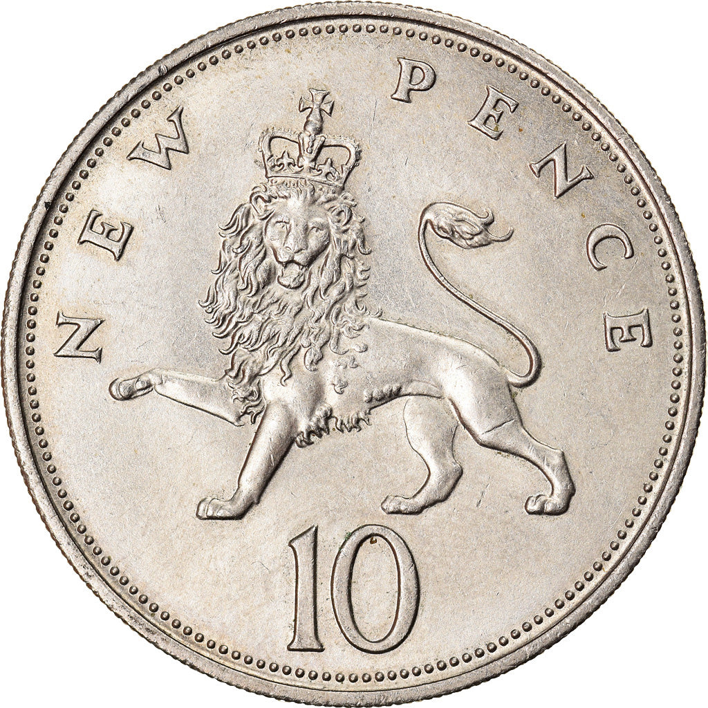 Monnaie, Grande-Bretagne, Elizabeth II, 10 New Pence, 1968, SUP, Copper-nickel