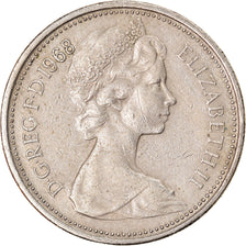 Coin, Great Britain, Elizabeth II, 5 New Pence, 1968, EF(40-45), Copper-nickel