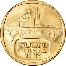 Moneta, Finlandia, 5 Markkaa, 1987, SPL, Alluminio-bronzo, KM:57